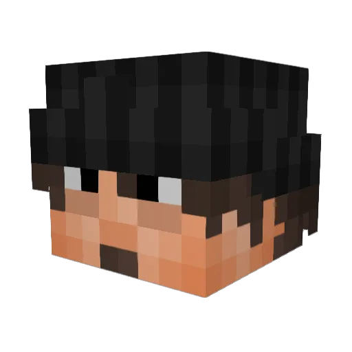 Creeds_Priest Minecraft avatar head, 3D render