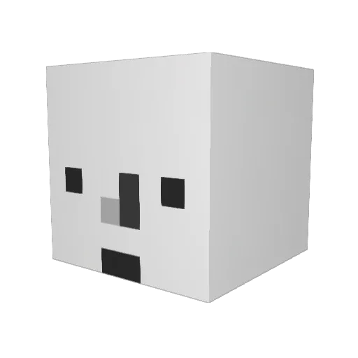 Creeeg Minecraft avatar head, 3D render