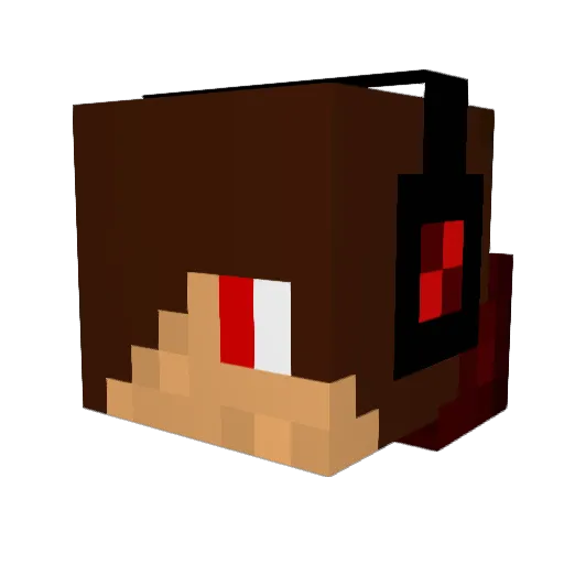 Creeksizz Minecraft avatar head, 3D render