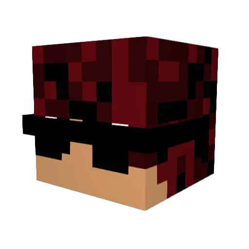 Creeksy Minecraft avatar head, 3D render