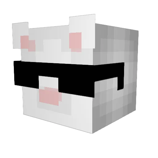 Creelh Minecraft avatar head, 3D render