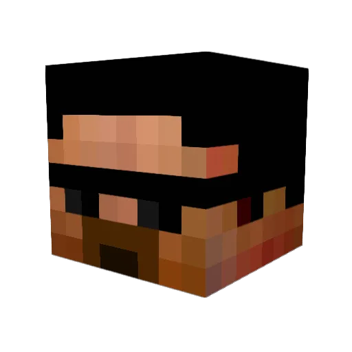 Creemator Minecraft avatar head, 3D render