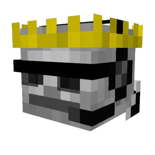 Creen_ Minecraft avatar head, 3D render