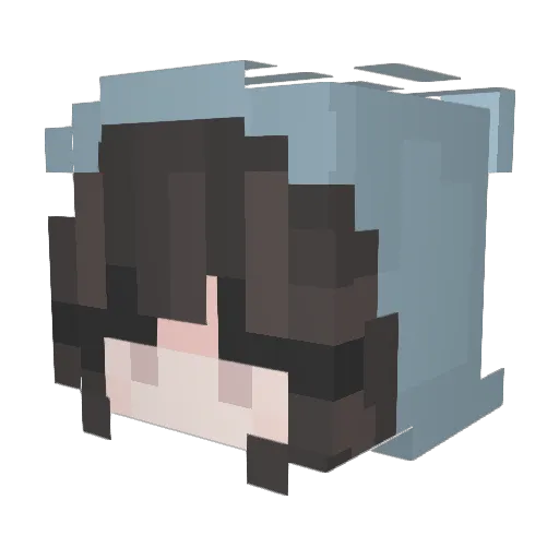 Creep24 Minecraft avatar head, 3D render