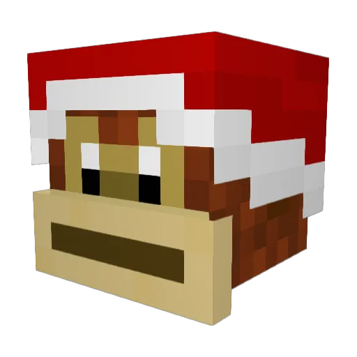 CreepDur Minecraft avatar head, 3D render