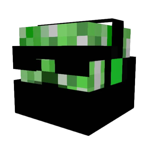 CreepGames12 Minecraft avatar head, 3D render