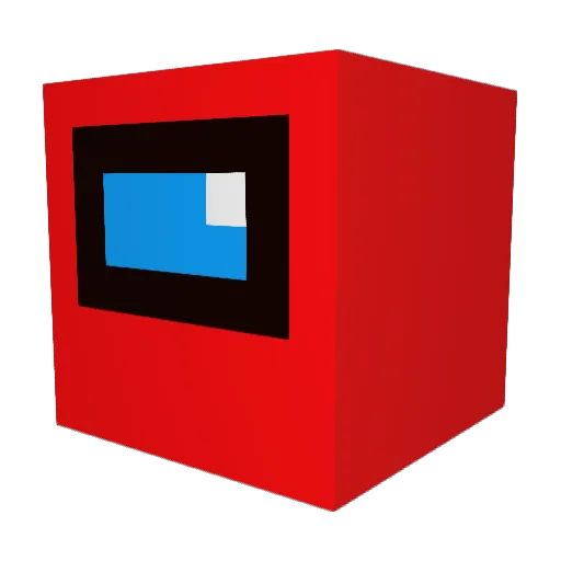 CreepMC Minecraft avatar head, 3D render