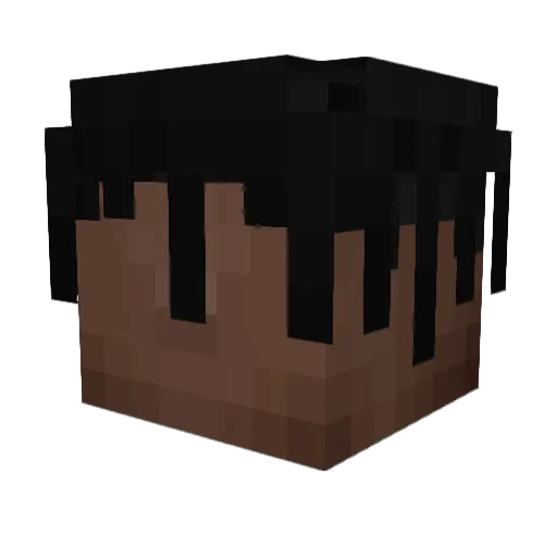 CreepMash Minecraft avatar head, 3D render