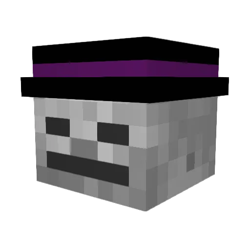 CreepMine Minecraft avatar head, 3D render
