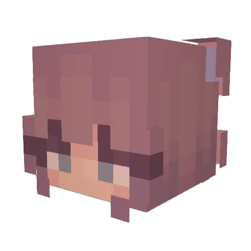 CreepNextDoor Minecraft avatar head, 3D render