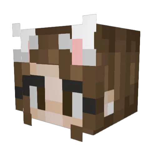 CreepZzZ Minecraft avatar head, 3D render