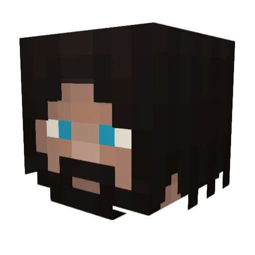 CreepaKing Minecraft avatar head, 3D render