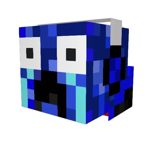 Creepalicious25 Minecraft avatar head, 3D render