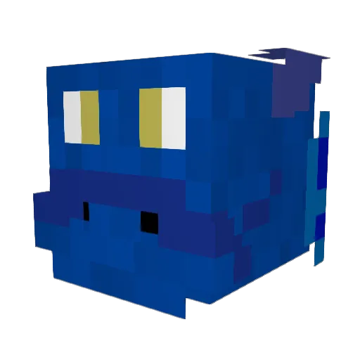 Creepee7 Minecraft avatar head, 3D render