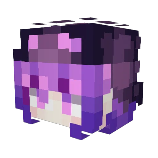 Creependerman Minecraft avatar head, 3D render