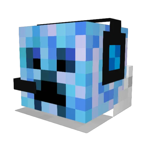 Creeper020606 Minecraft avatar head, 3D render