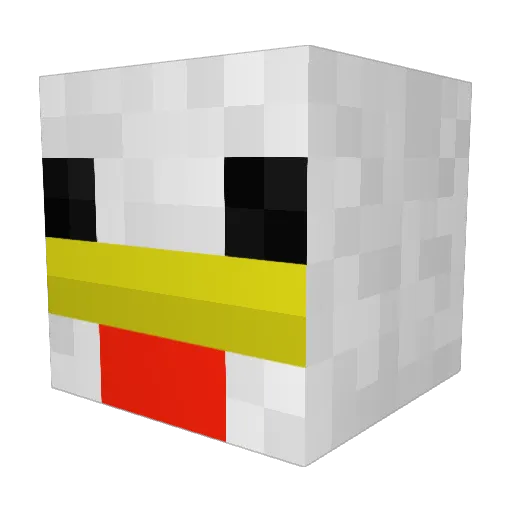 Creeper1466 Minecraft avatar head, 3D render