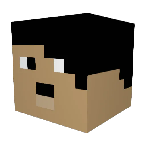 Creeper2248 Minecraft avatar head, 3D render