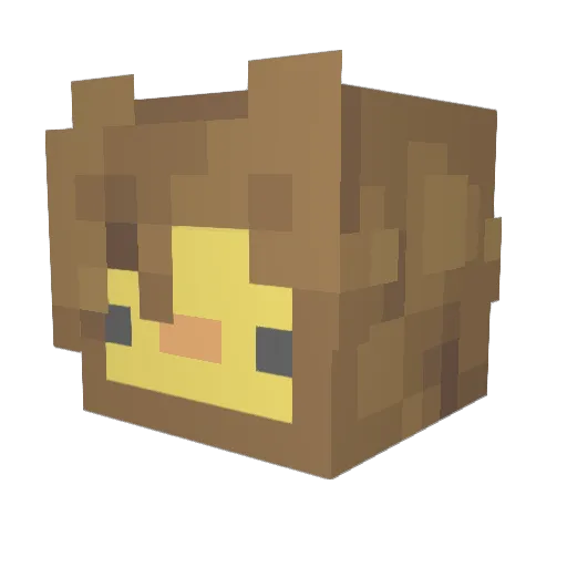 Creeper4498 Minecraft avatar head, 3D render
