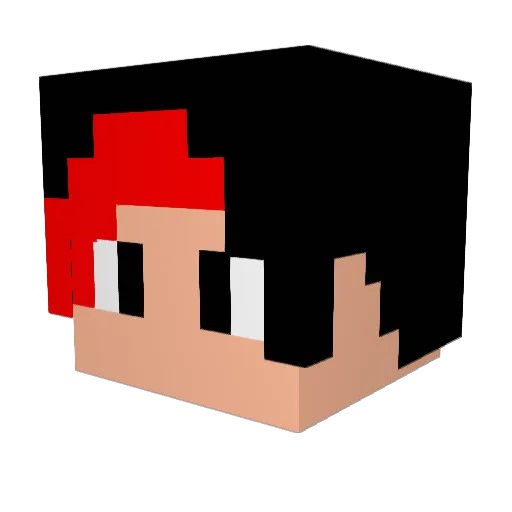 Creeper97MC Minecraft avatar head, 3D render