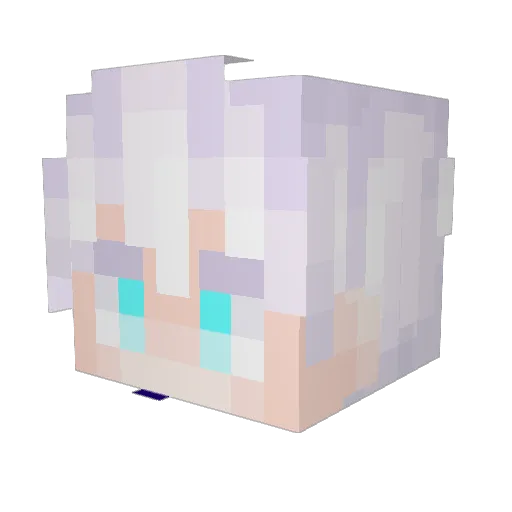 CreeperBlueBR Minecraft avatar head, 3D render