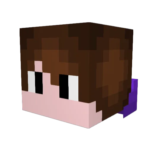 CreeperBoy05 Minecraft avatar head, 3D render