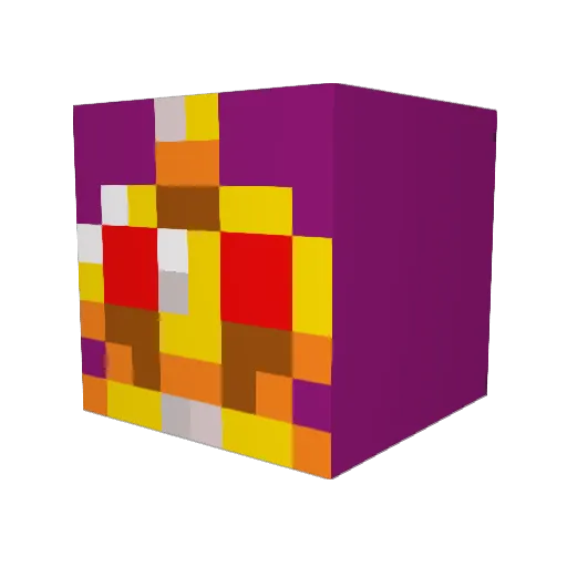 CreeperBurkii Minecraft avatar head, 3D render
