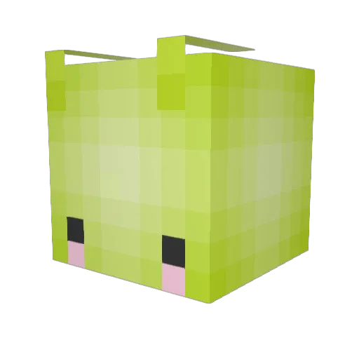 CreeperCarleton Minecraft avatar head, 3D render