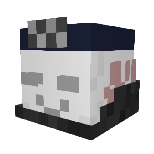 CreeperCole1 Minecraft avatar head, 3D render