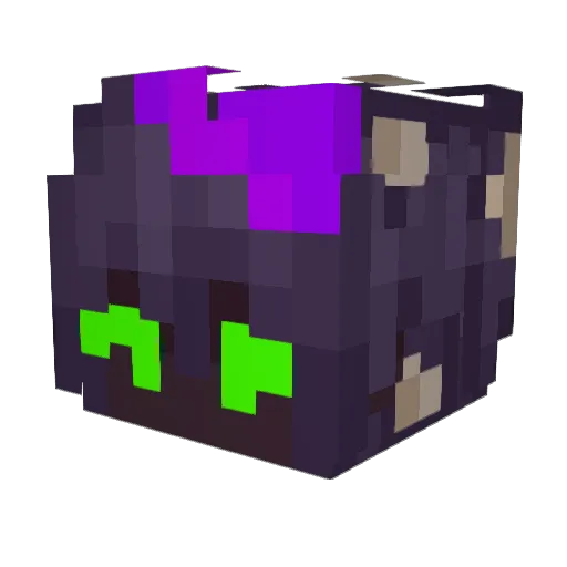 CreeperCot Minecraft avatar head, 3D render