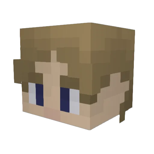 CreeperCrusher52 Minecraft avatar head, 3D render