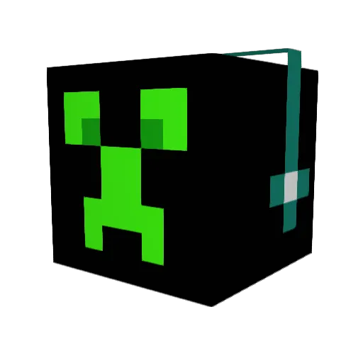 CreeperDude_4000 Minecraft avatar head, 3D render