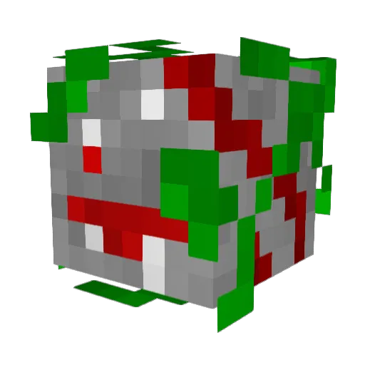 CreeperFace4011 Minecraft avatar head, 3D render