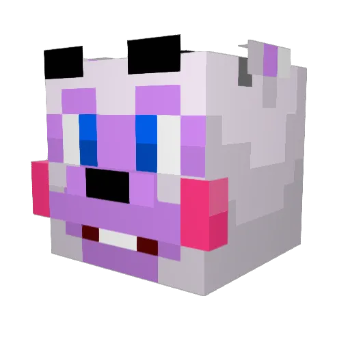 CreeperGalastic Minecraft avatar head, 3D render