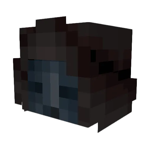CreeperHotDog58 Minecraft avatar head, 3D render