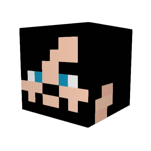 CreeperHunter867 Minecraft avatar head, 3D render