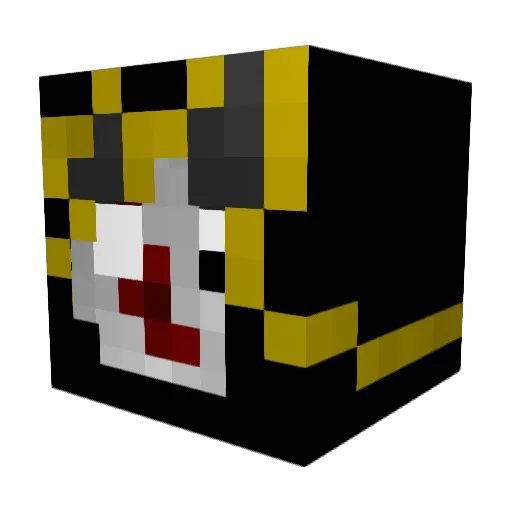 CreeperKGOat Minecraft avatar head, 3D render