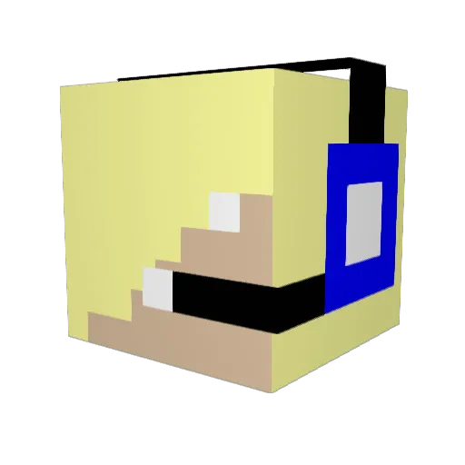 CreeperKing716 Minecraft avatar head, 3D render