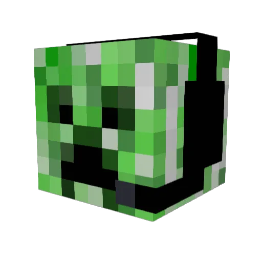 CreeperKopfBoy69 Minecraft avatar head, 3D render