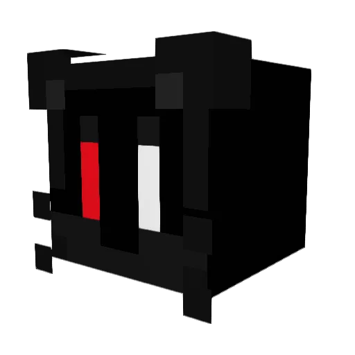 CreeperLA Minecraft avatar head, 3D render
