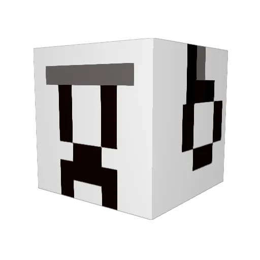 CreeperLadMC Minecraft avatar head, 3D render