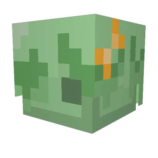 CreeperMartGray Minecraft avatar head, 3D render