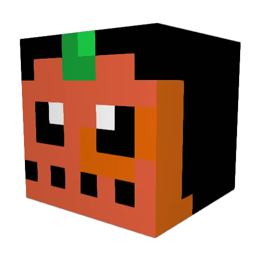 CreeperMon Minecraft avatar head, 3D render