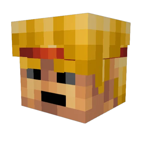 CreeperNipelz101 Minecraft avatar head, 3D render