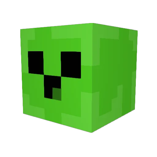 CreeperOvi Minecraft avatar head, 3D render