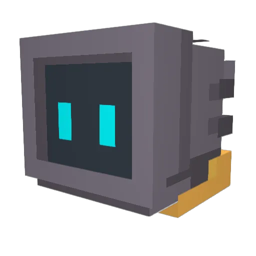 CreeperOw0 Minecraft avatar head, 3D render