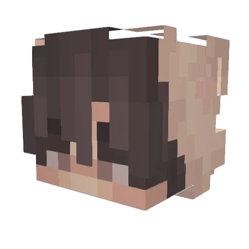 CreeperPartyHD Minecraft avatar head, 3D render