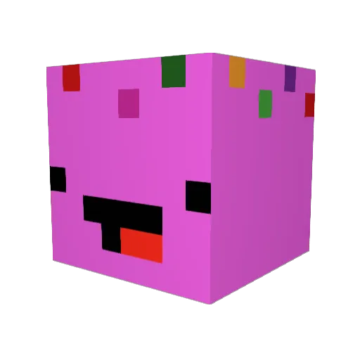 CreeperPig2014 Minecraft avatar head, 3D render