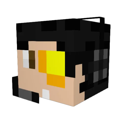 CreeperScout11 Minecraft avatar head, 3D render