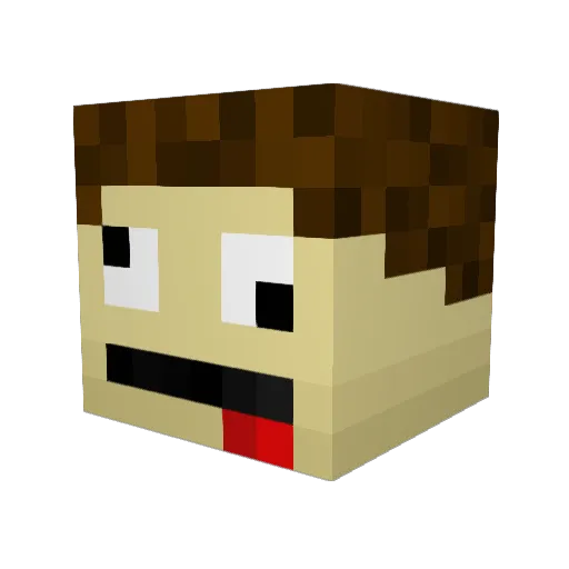 CreeperSlayer133 Minecraft avatar head, 3D render